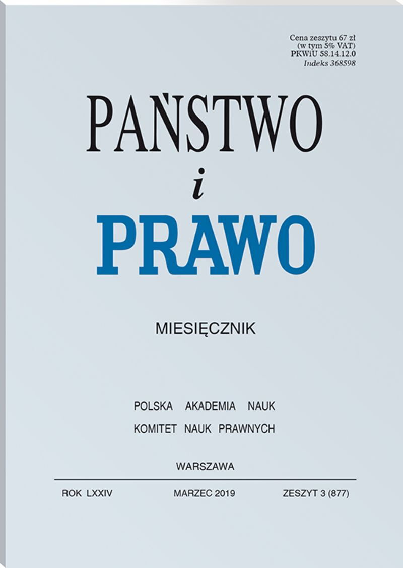 Państwo i Prawo - Nr 3/2019 877