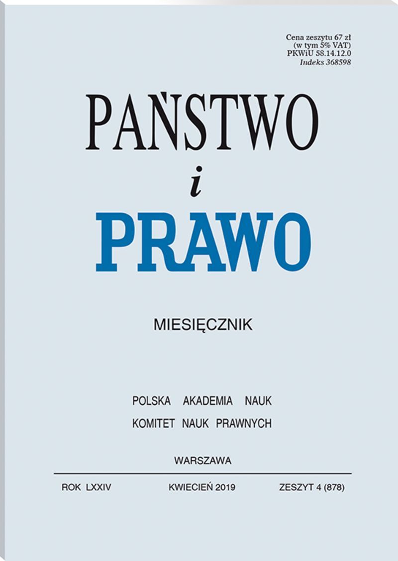 Państwo i Prawo - Nr 4/2019 878