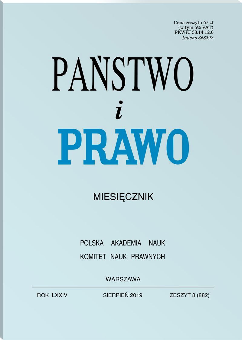 Państwo i Prawo - Nr 8/2019 882