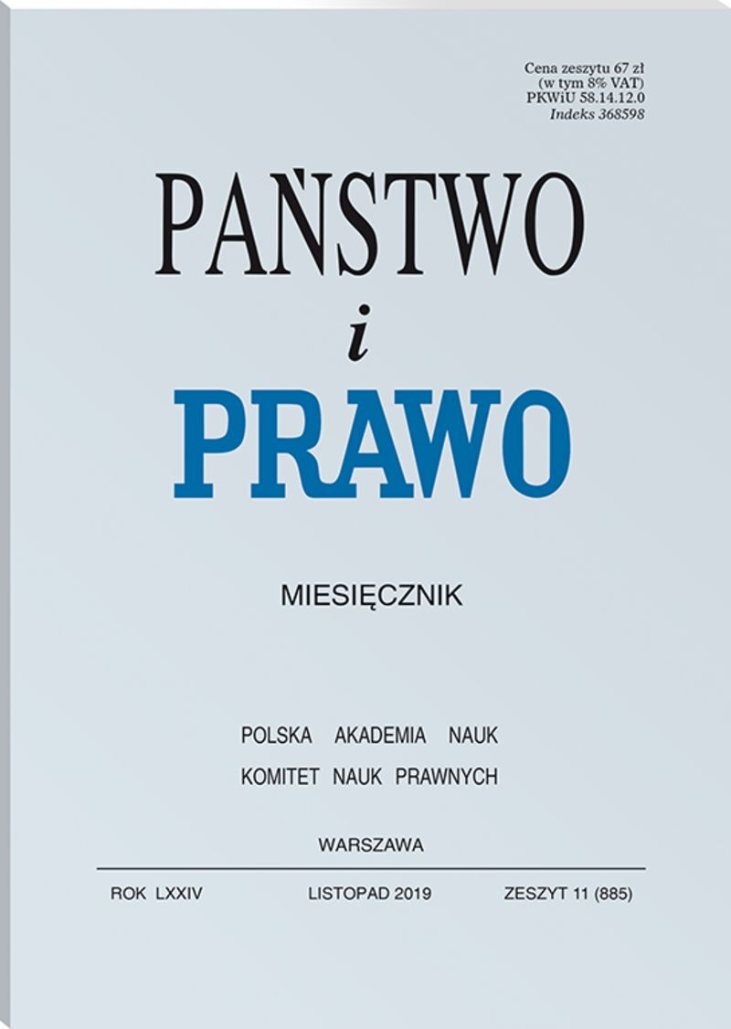 Państwo i Prawo - Nr 11/2019 885