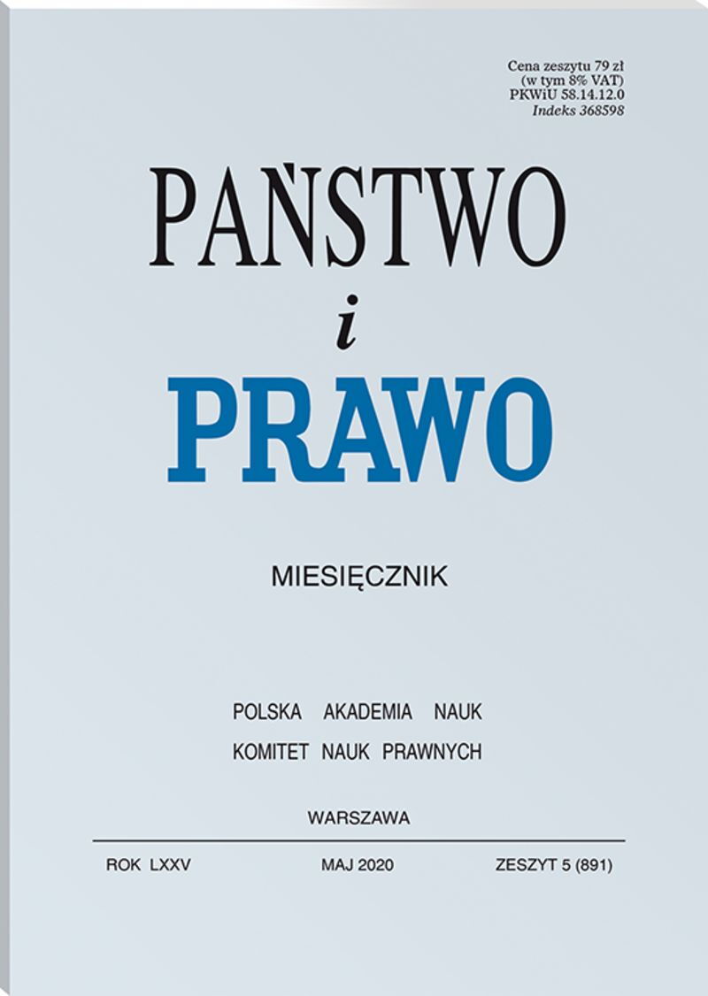 Państwo i Prawo - Nr 5/2020 891