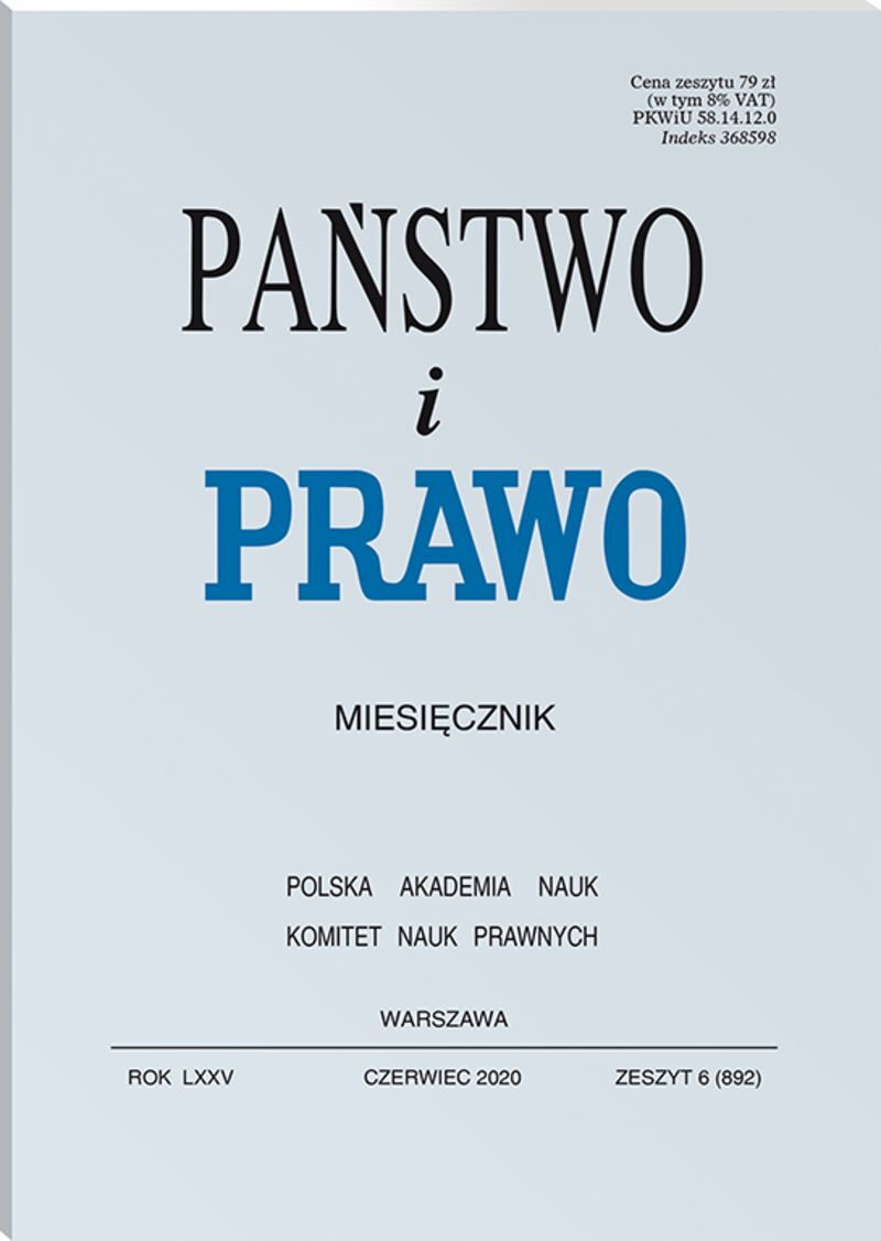 Państwo i Prawo - Nr 6/2020 892