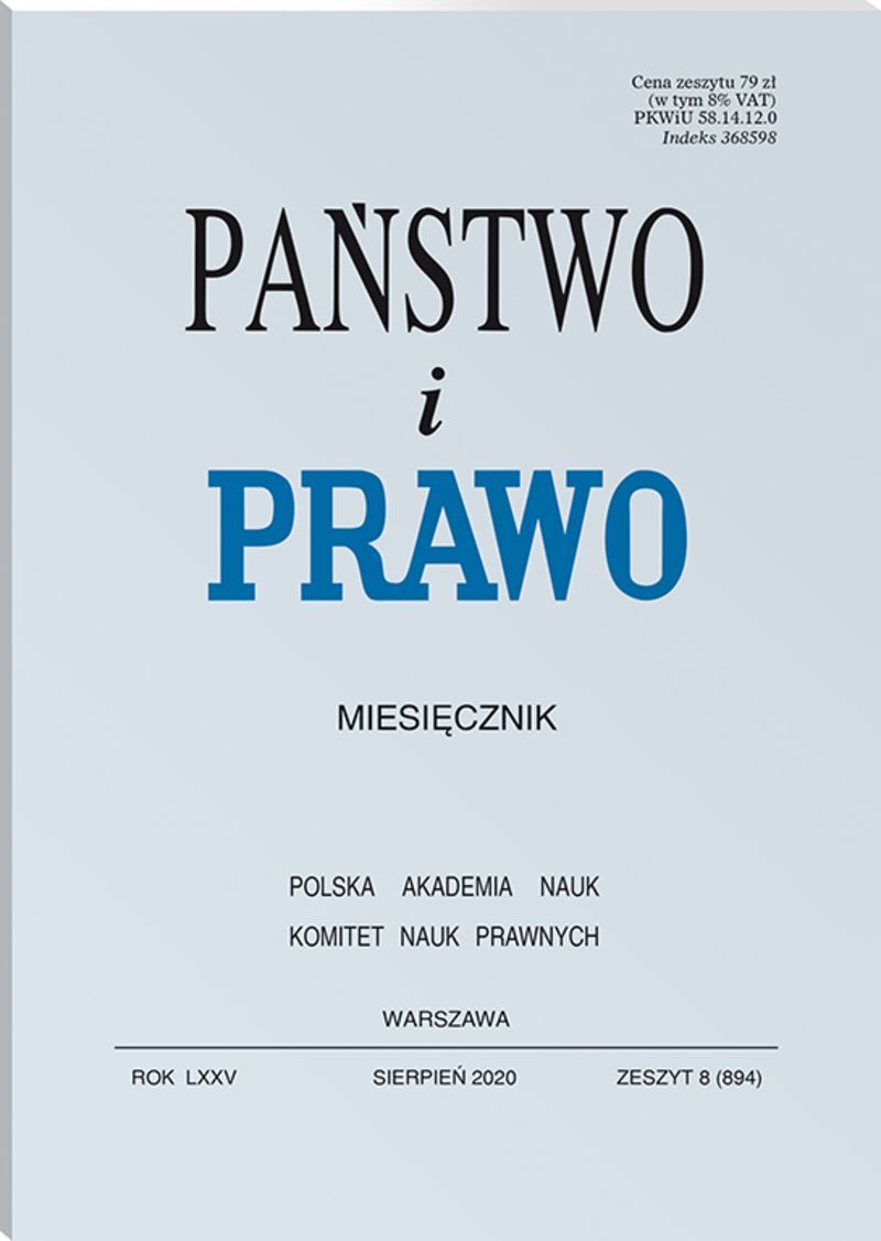 Państwo i Prawo - Nr 8/2020 894