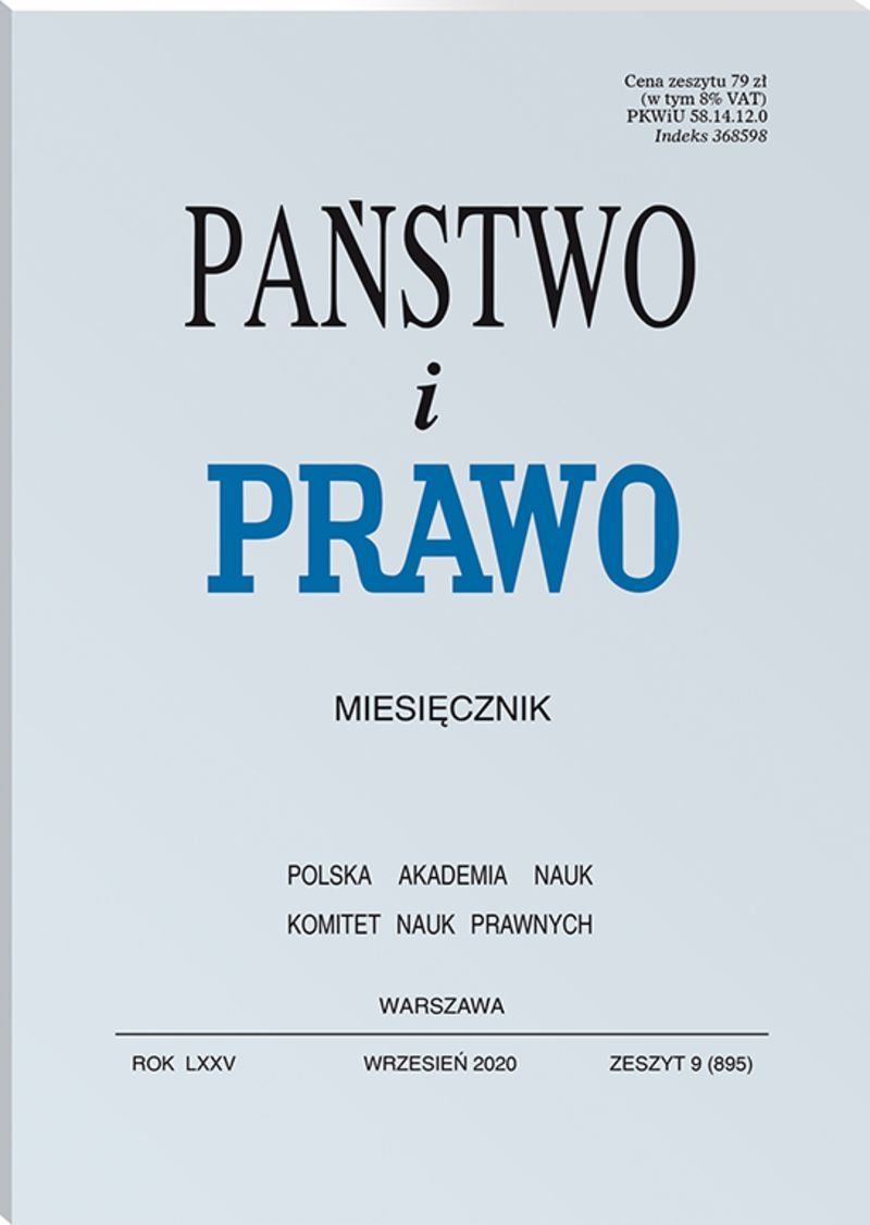 Państwo i Prawo - Nr 9/2020 895