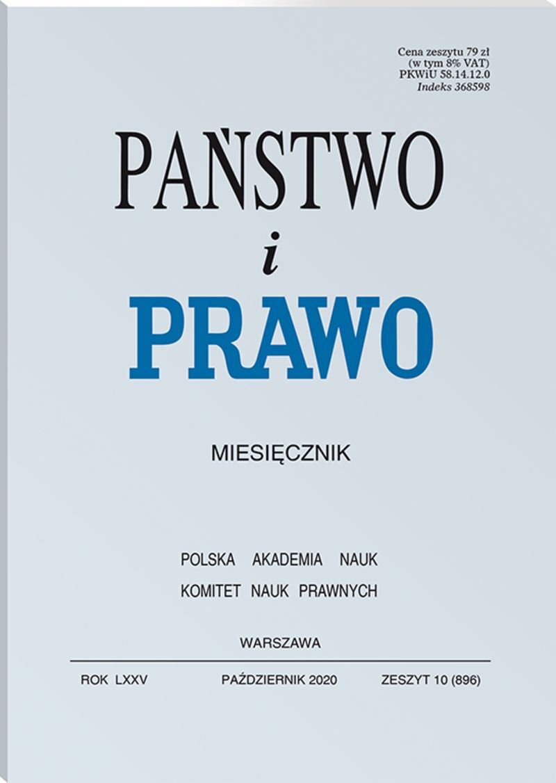 Państwo i Prawo - Nr 10/2020 896