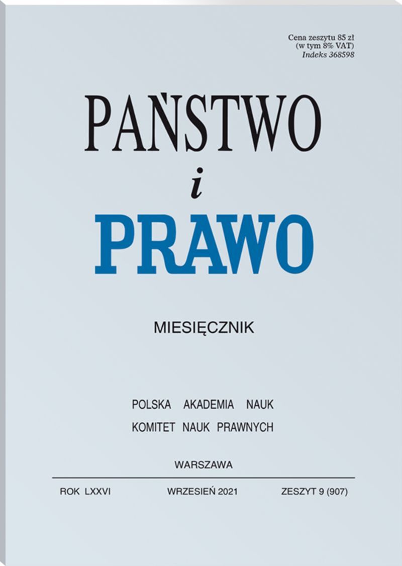 Państwo i Prawo - Nr 9/2021 907
