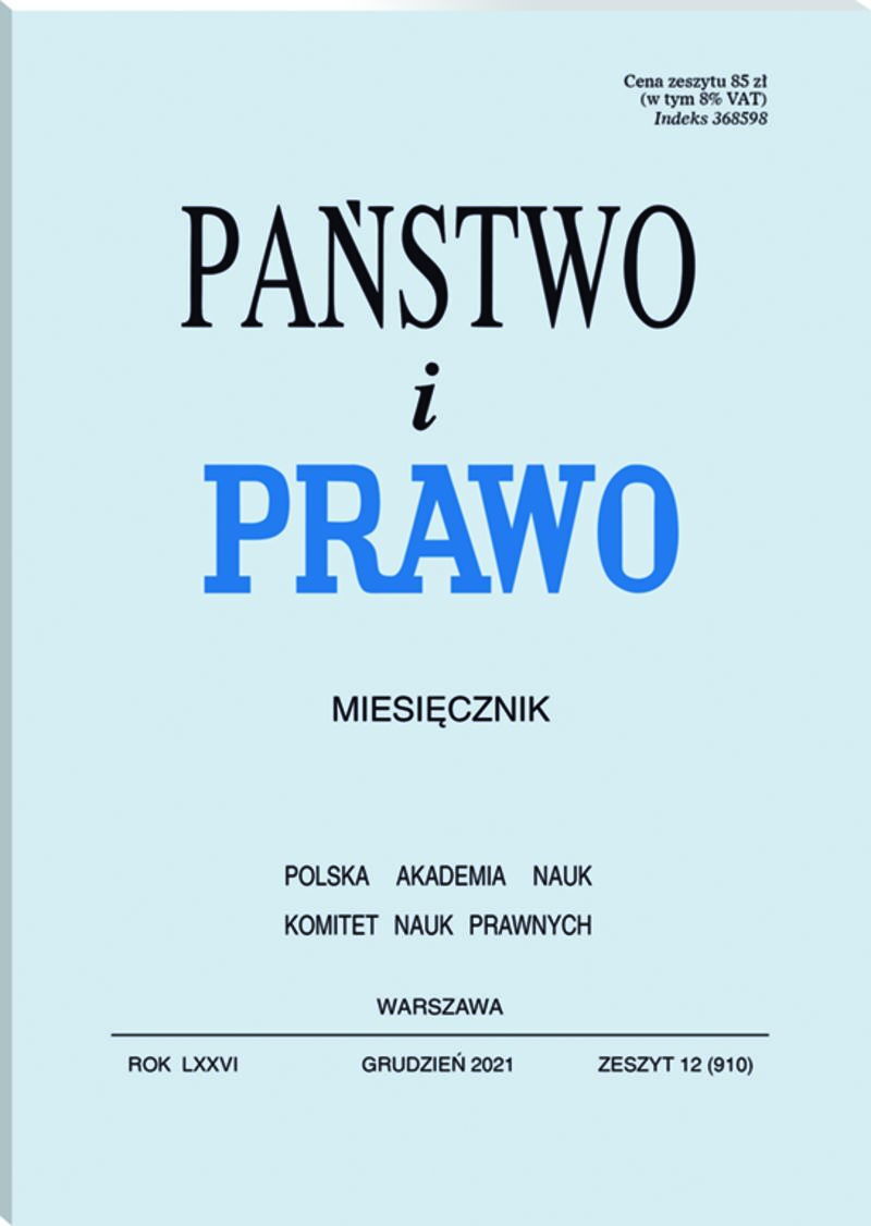 Państwo i Prawo - Nr 12/2021 910