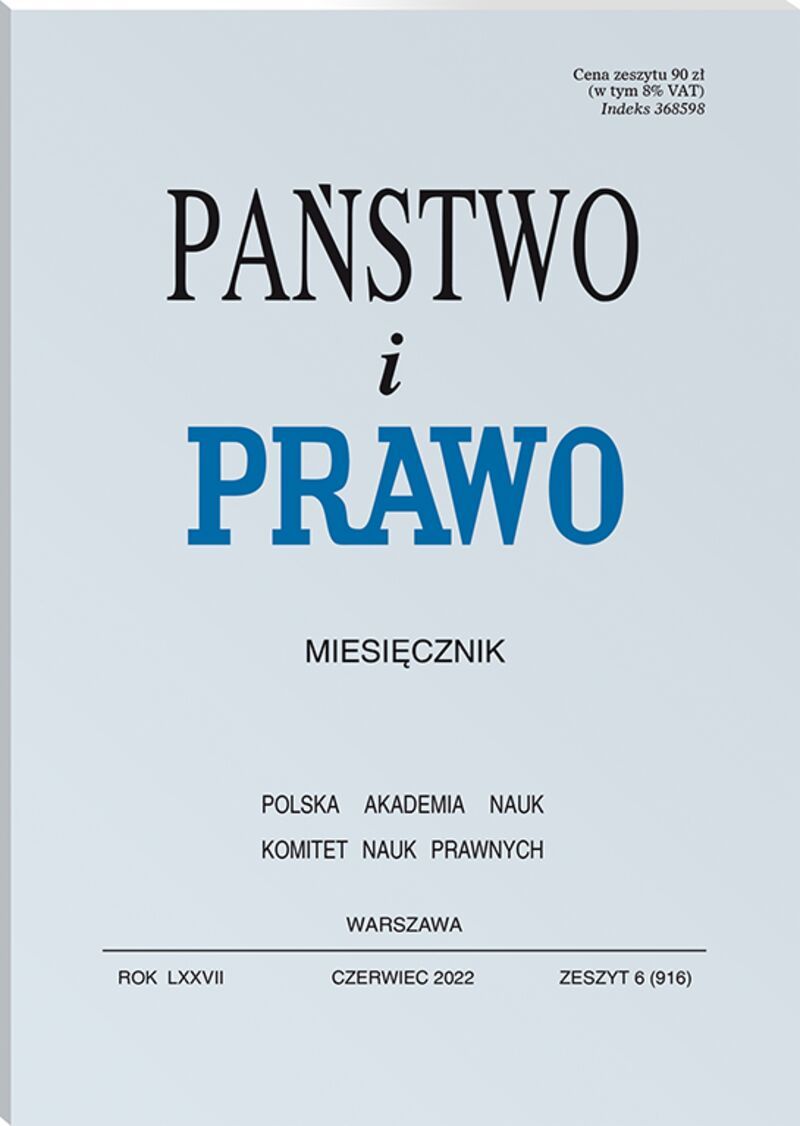 Państwo i Prawo - Nr 6/2022 916