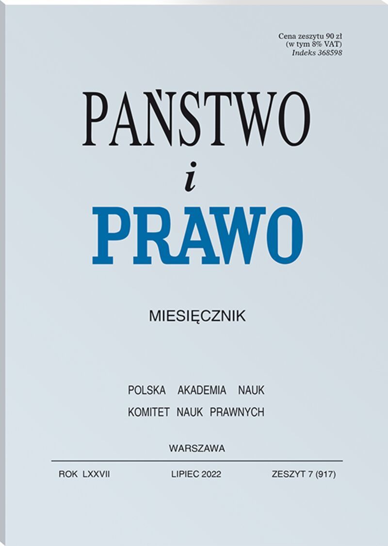 Państwo i Prawo - Nr 7/2022 917