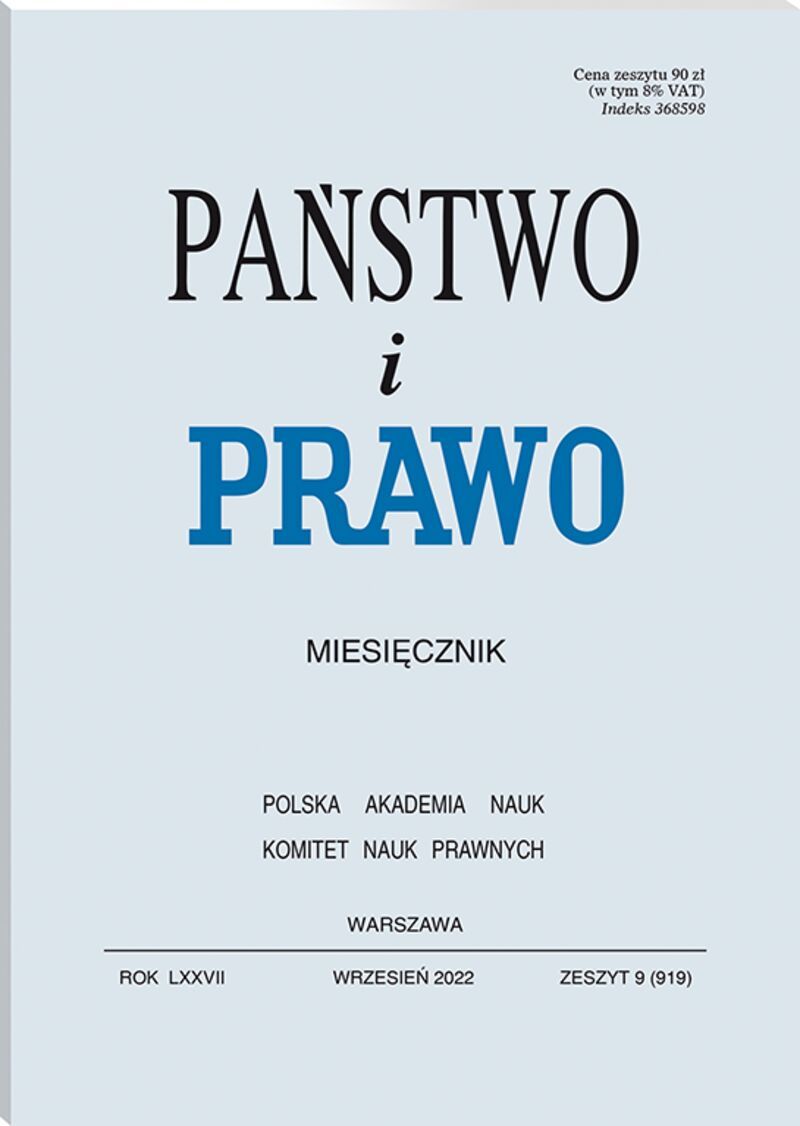 Państwo i Prawo - Nr 9/2022 919