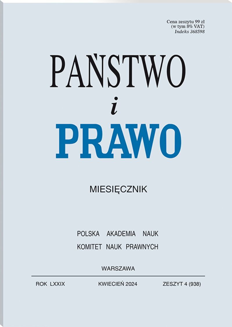Państwo i Prawo - Nr 4/2024 938