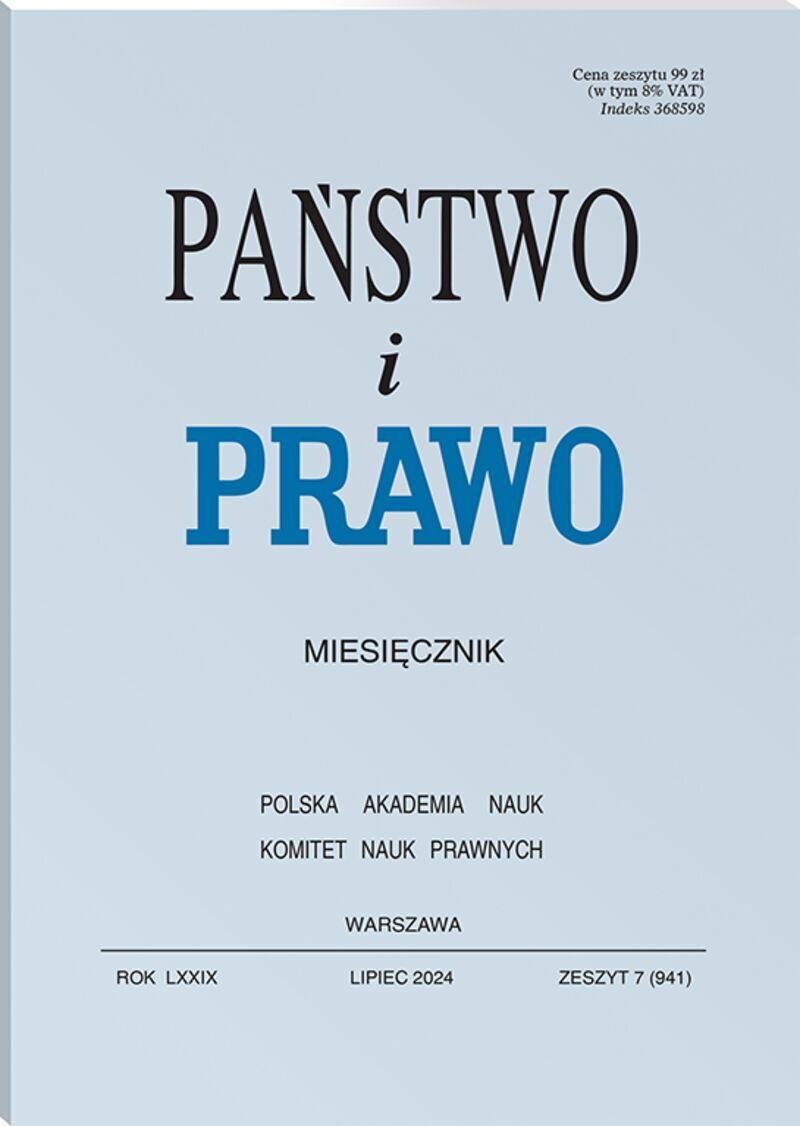 Państwo i Prawo - Nr 7/2024 941