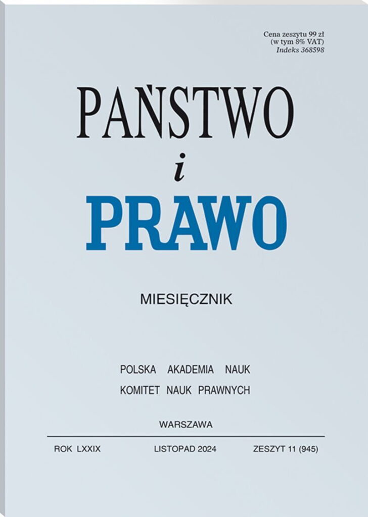 Państwo i Prawo - Nr 11/2024 [945]