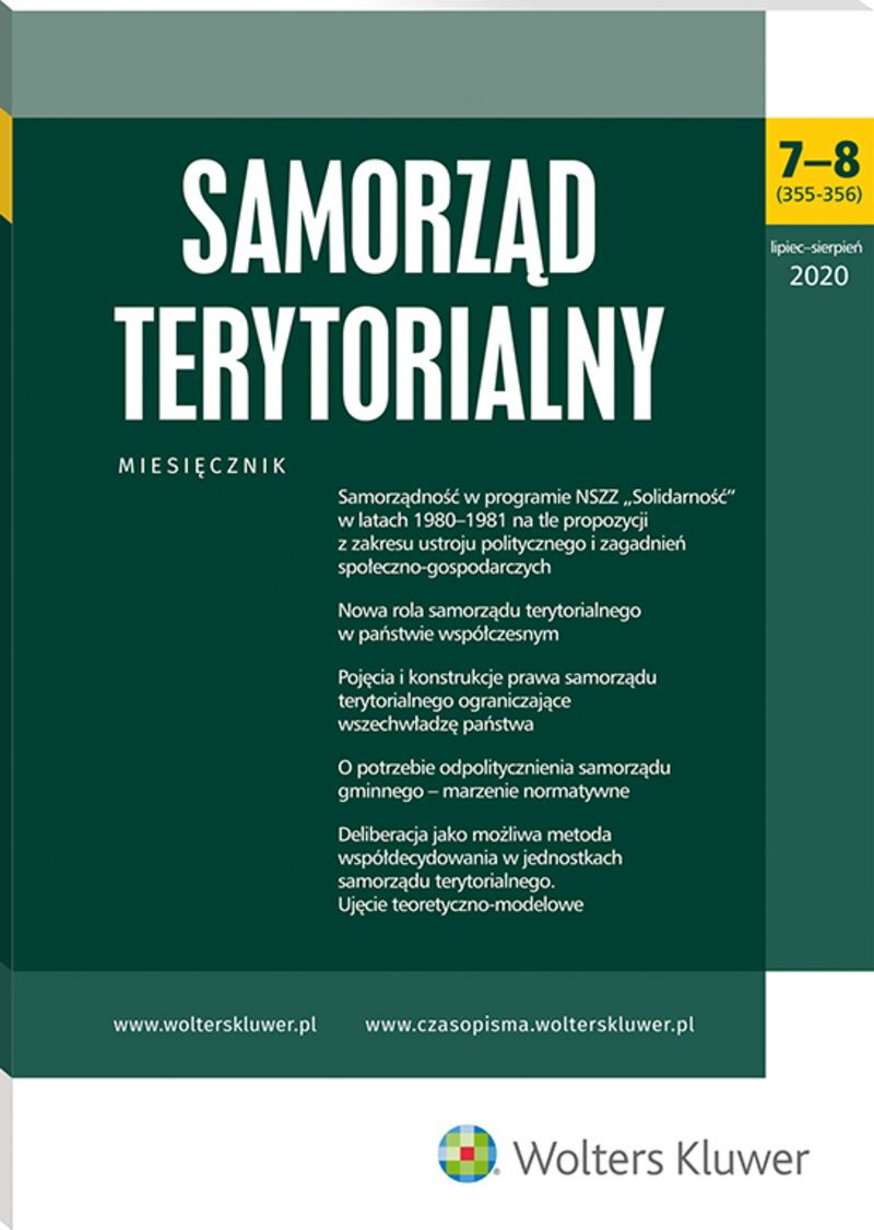 Samorząd Terytorialny - Nr 7-8/2020