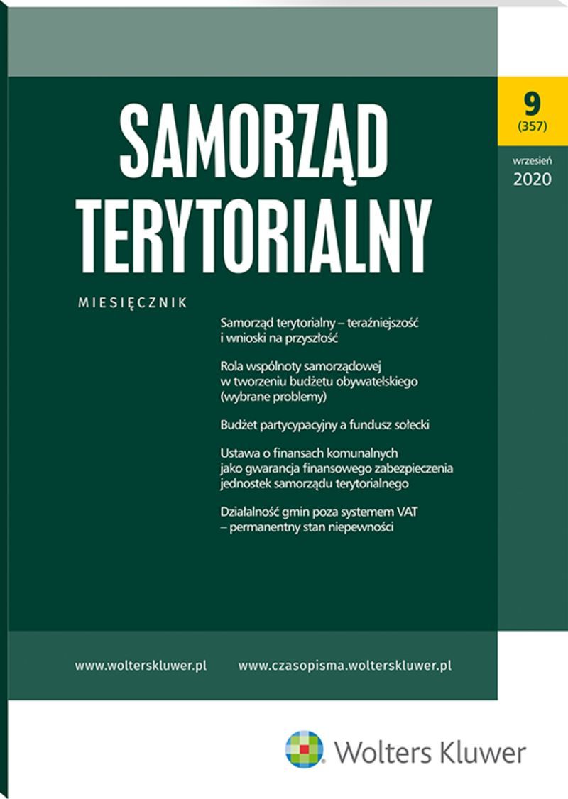 Samorząd Terytorialny - Nr 9/2020