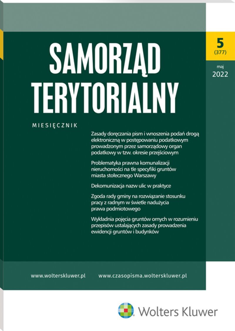 Samorząd Terytorialny - Nr 5/2022