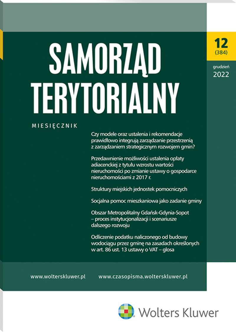 Samorząd Terytorialny - Nr 12 /2022