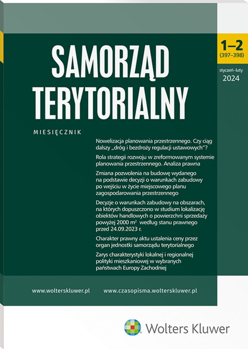 Samorząd Terytorialny - Nr 1-2/2024