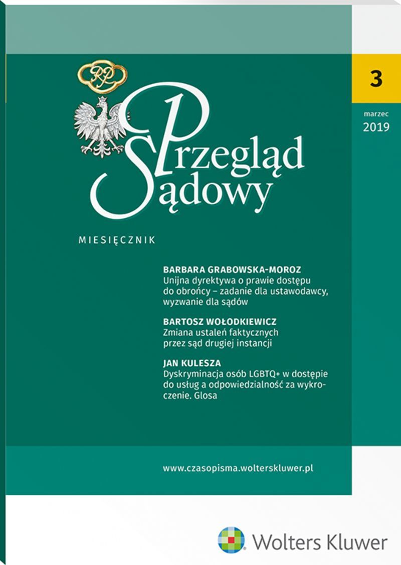 Przegląd Sądowy - Nr 3/2019