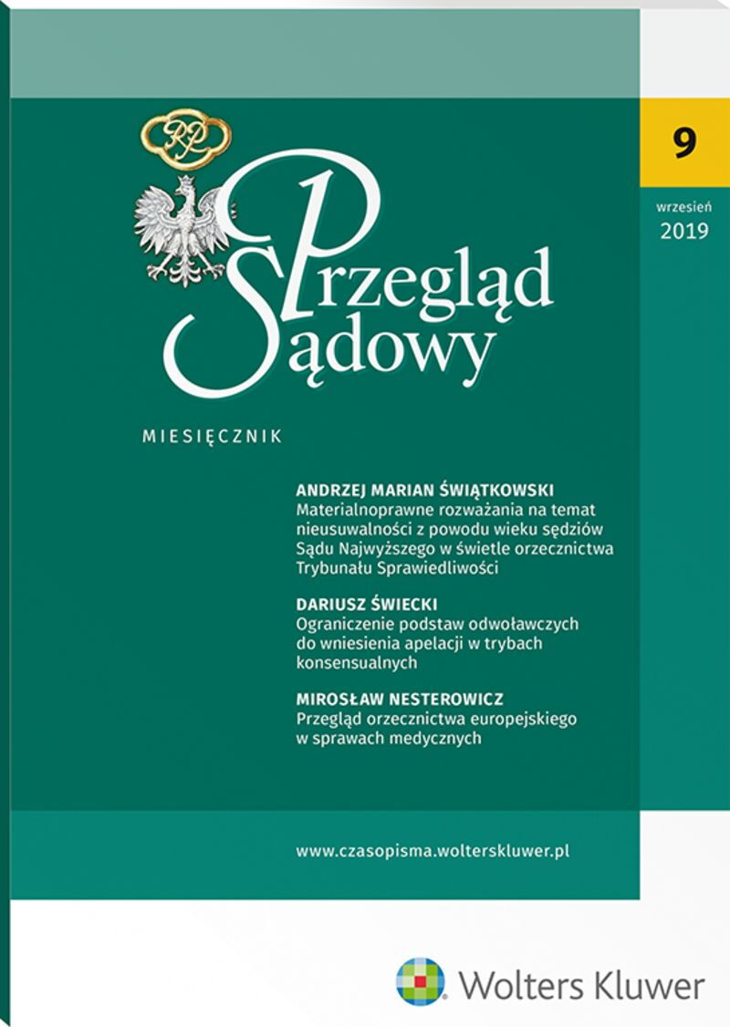 Przegląd Sądowy - Nr 9/2019