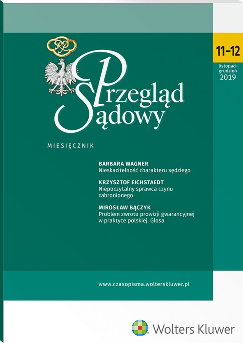 Przegląd Sądowy - Nr 11-12/2019
