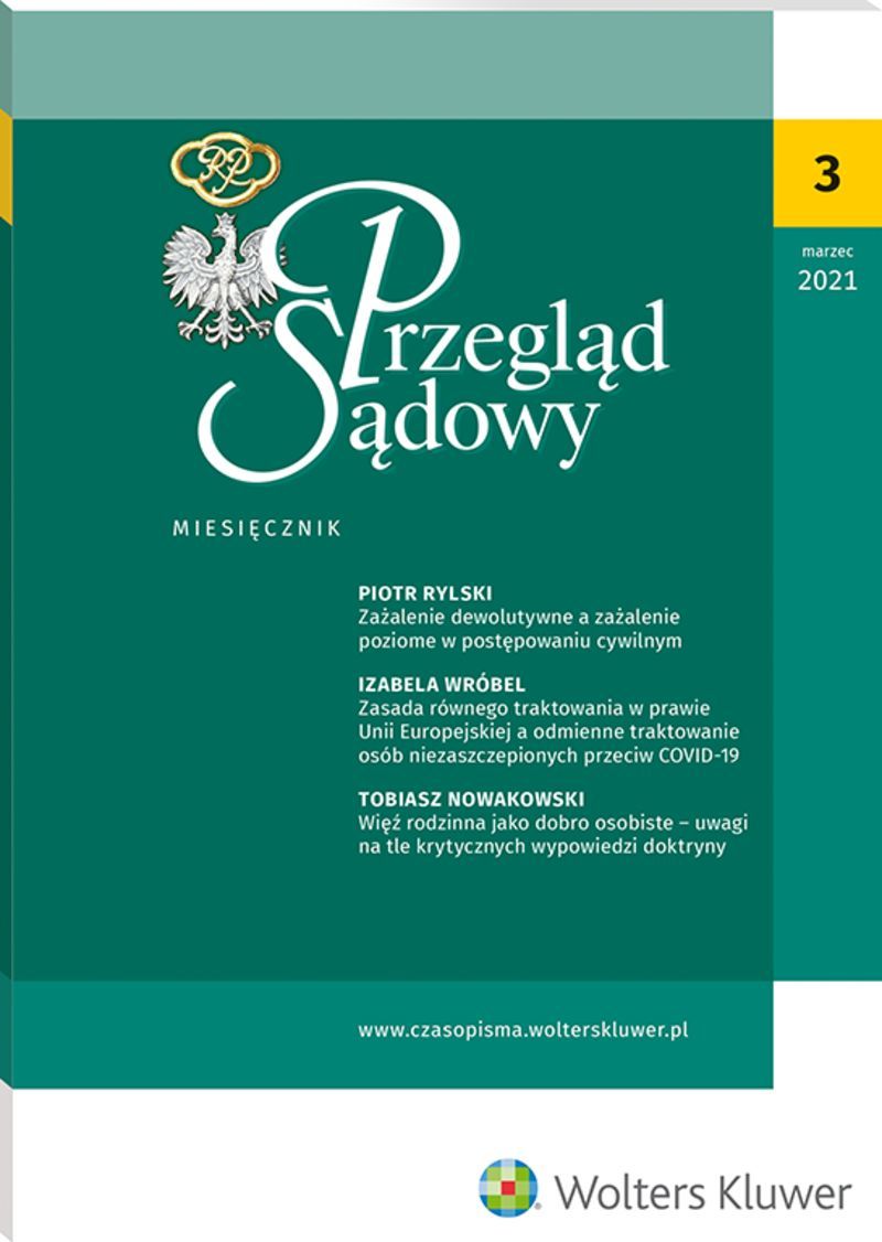 Przegląd Sądowy - Nr 3/2021