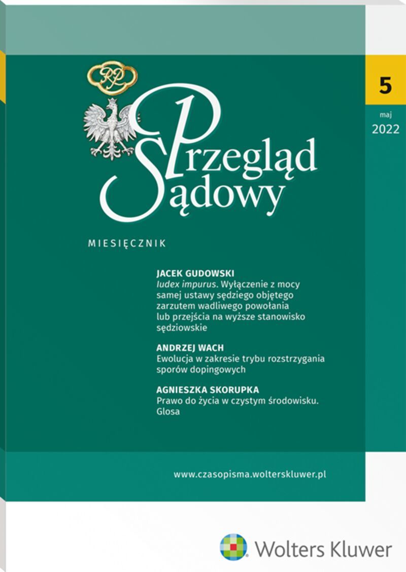 Przegląd Sądowy - Nr 5/2022