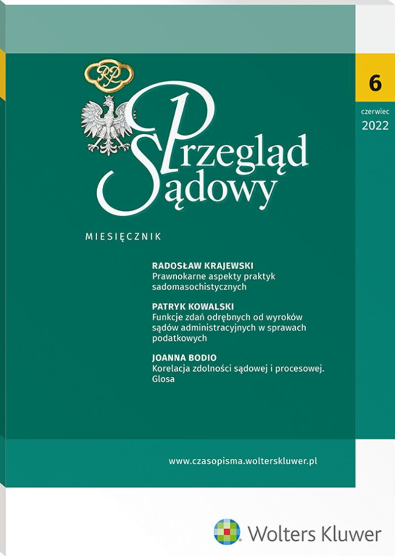Przegląd Sądowy - Nr 6/2022