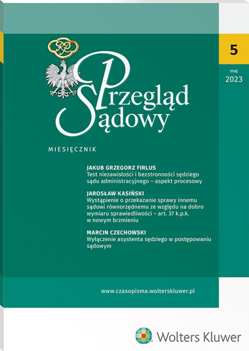 Przegląd Sądowy - Nr 5/2023