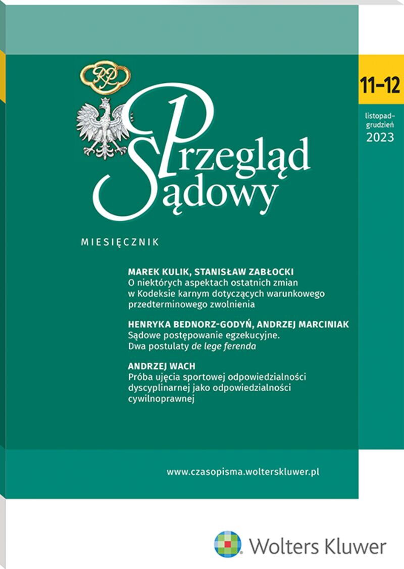 Przegląd Sądowy - Nr 11-12/2023