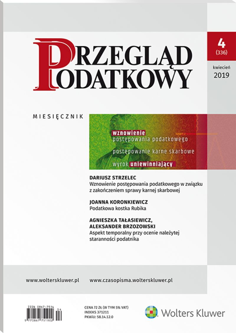 Przegląd Podatkowy - Nr 4/2019 336