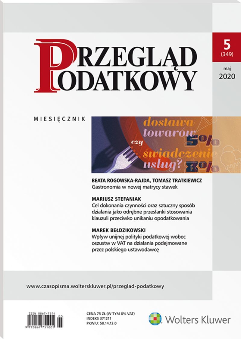 Przegląd Podatkowy - Nr 5/2020 349