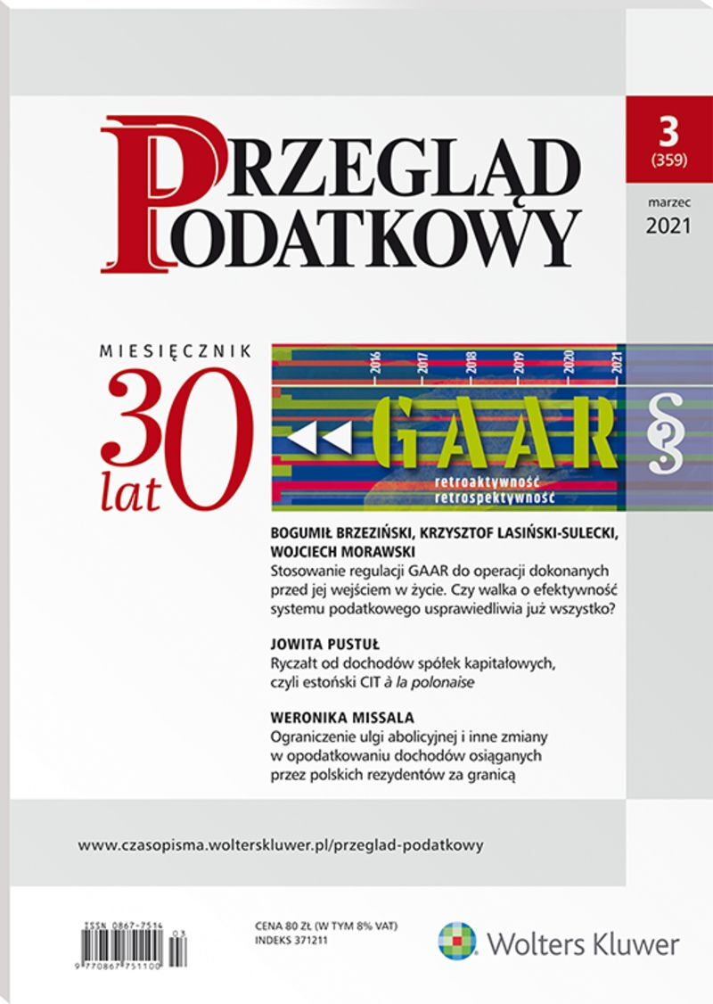 Przegląd Podatkowy - Nr 3/2021 359