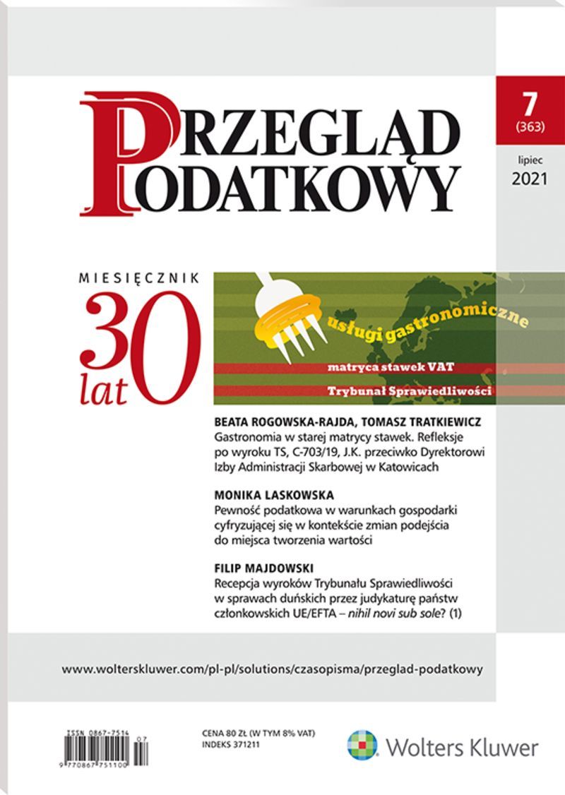 Przegląd Podatkowy - Nr 7/2021 363