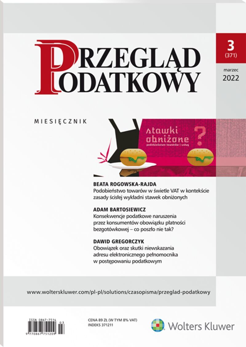 Przegląd Podatkowy - Nr 3/2022 371