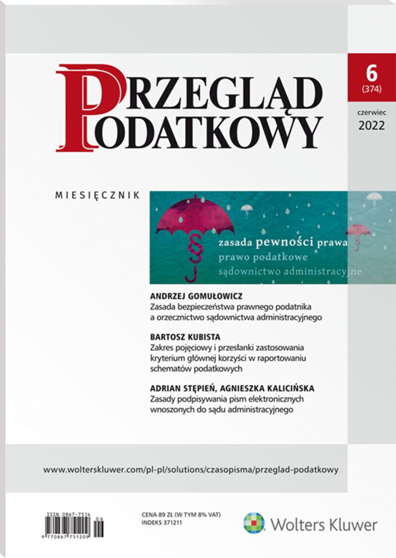 Przegląd Podatkowy - Nr 6/2022 374