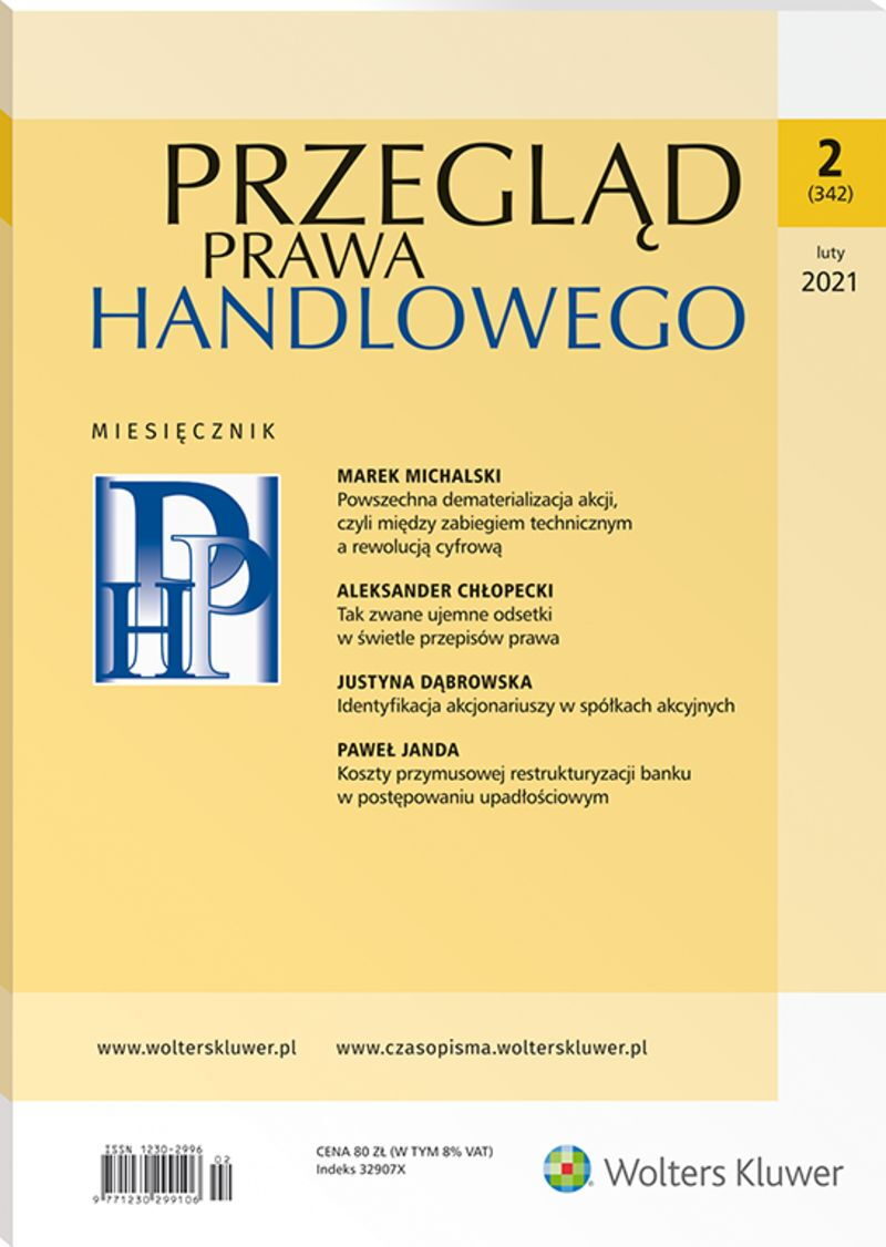 Przegląd Prawa Handlowego - Nr 2/2021 342