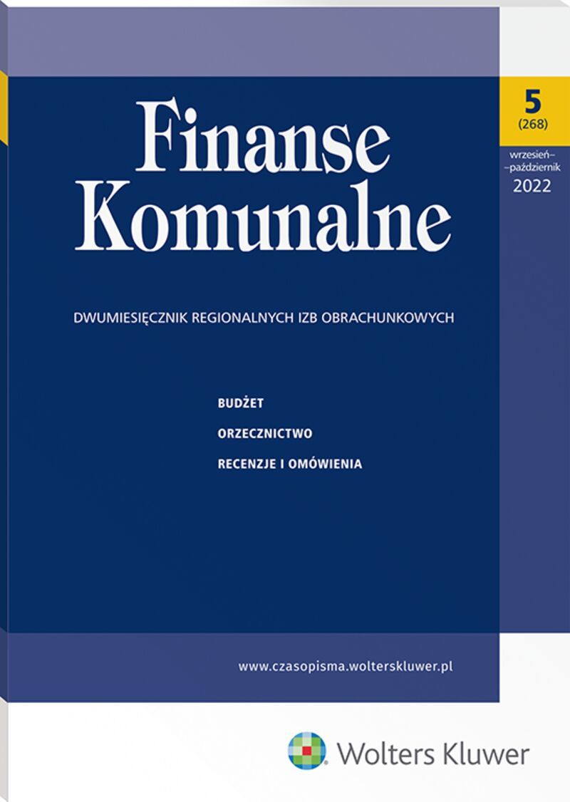 Finanse Komunalne - Nr 5/2022