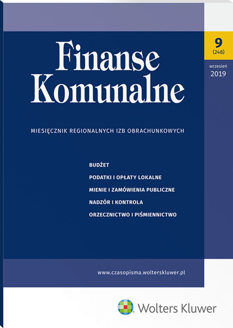 Finanse Komunalne - Nr 9/2019