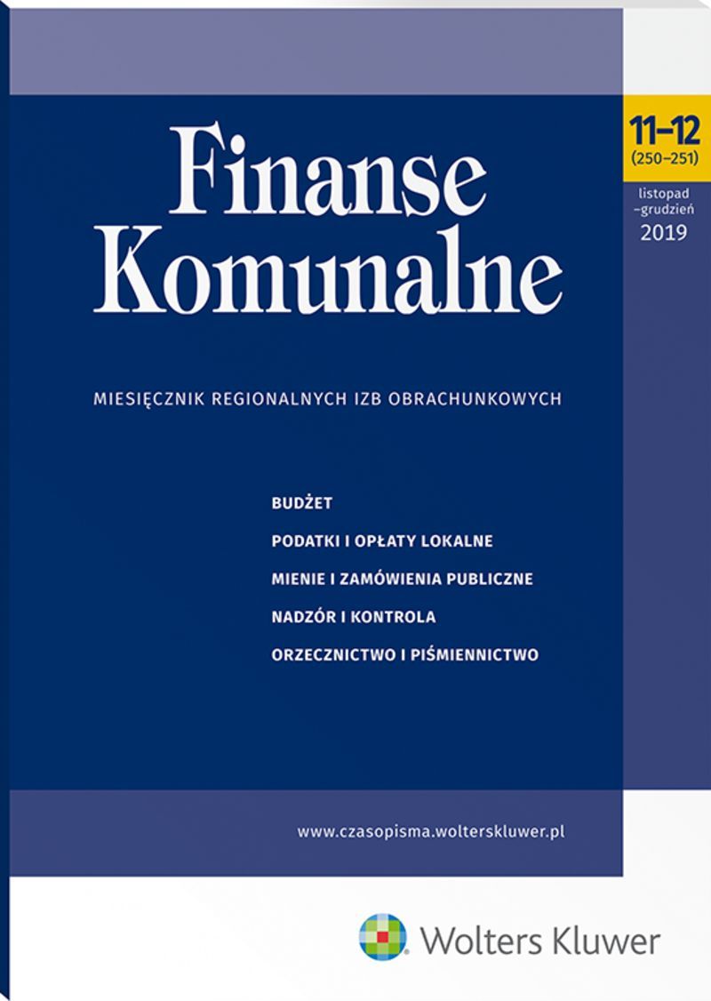 Finanse Komunalne - Nr 11-12/2019