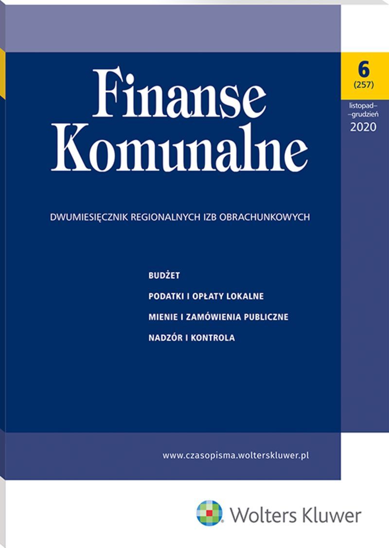 Finanse Komunalne - Nr 6/2020