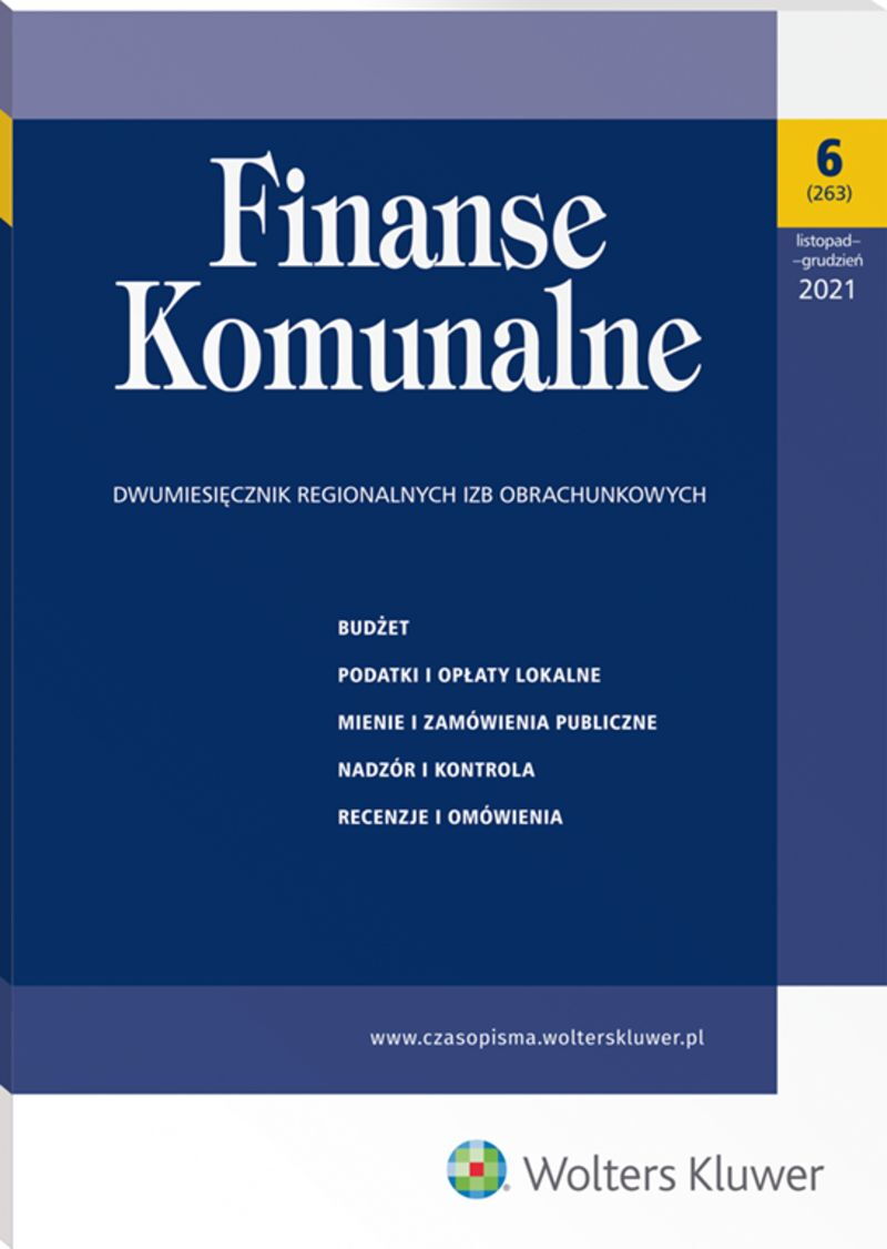 Finanse Komunalne - Nr 6/2021