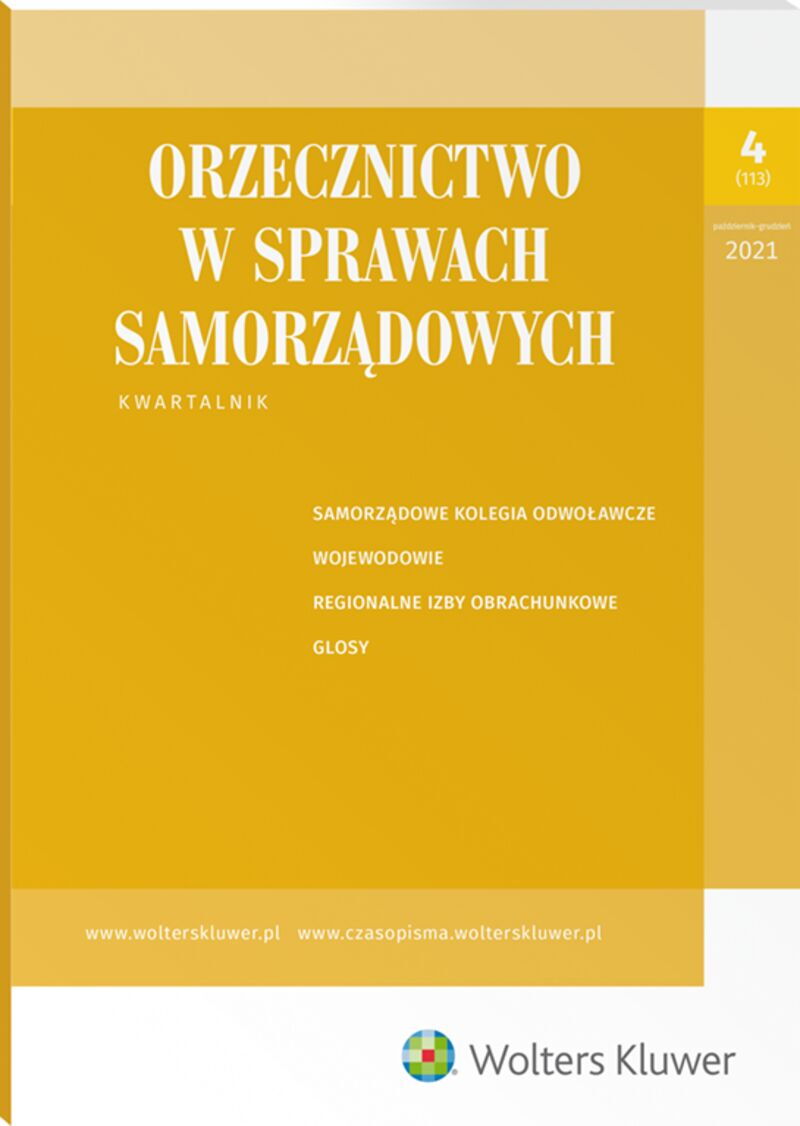 Orzecznictwo w Sprawach Samorządowych - Nr 4/2021