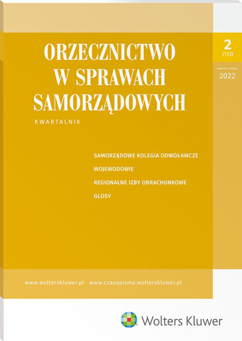 Orzecznictwo w Sprawach Samorządowych - Nr 2/2022