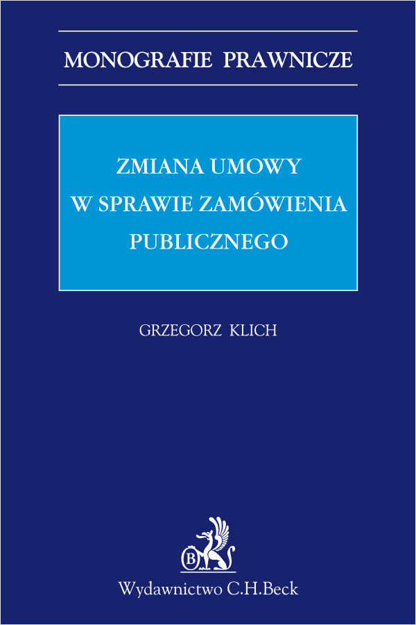 Zmiana umowy w sprawie zamówienia publicznego