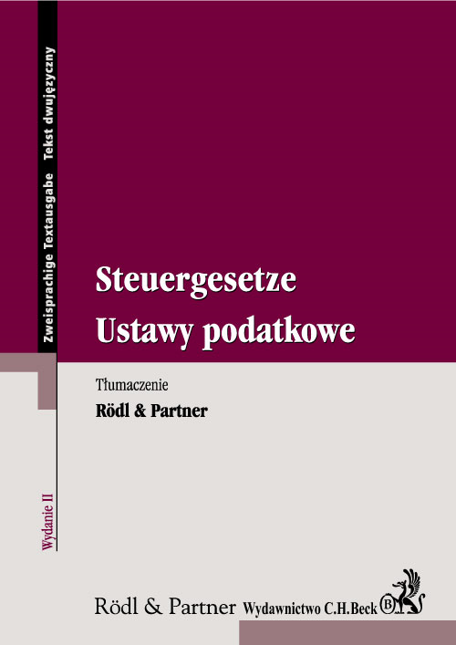 Ustawy podatkowe. Steuergesetze