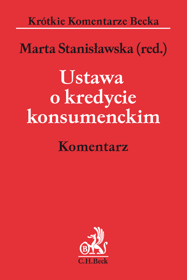 Ustawa o kredycie konsumenckim. Komentarz