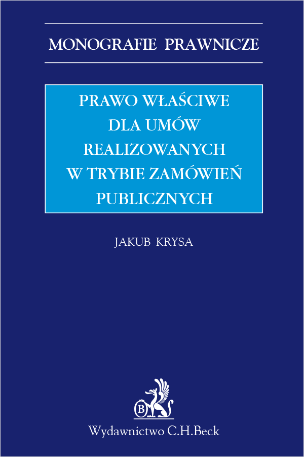 Prawo właściwe dla umów realizowanych w trybie zamówień publicznych