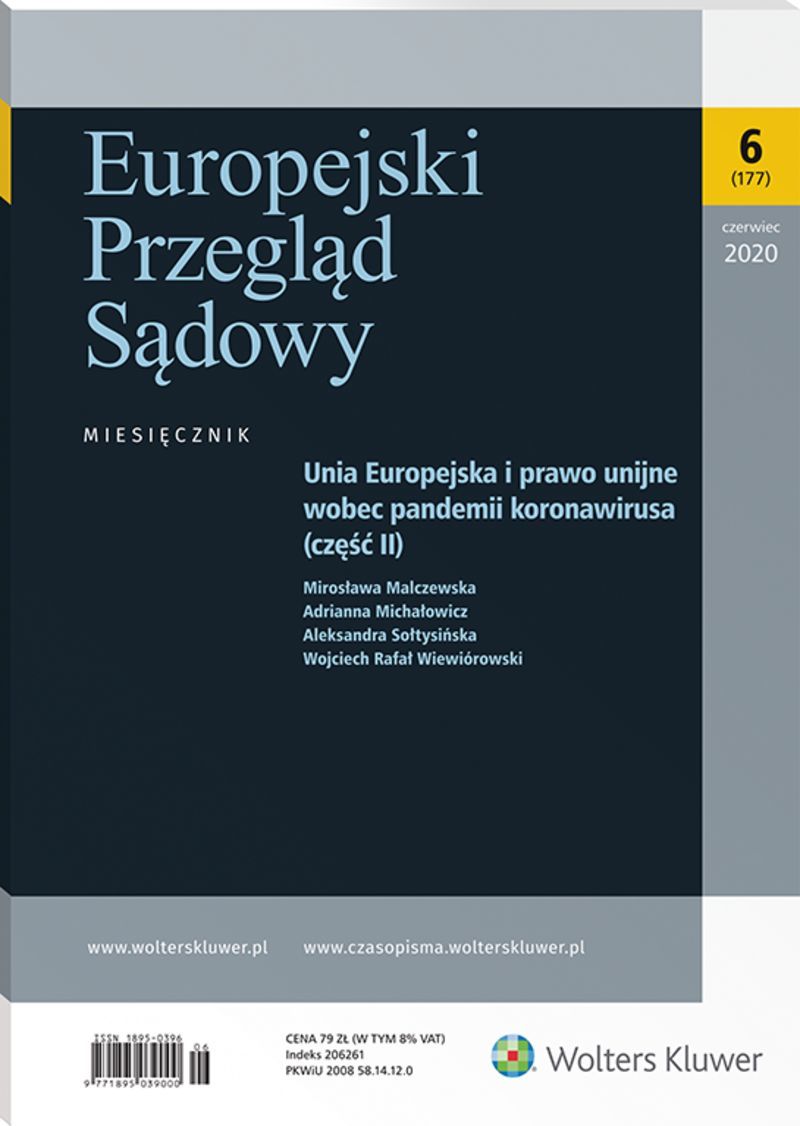 Europejski Przegląd Sądowy - Nr 6/2020 177