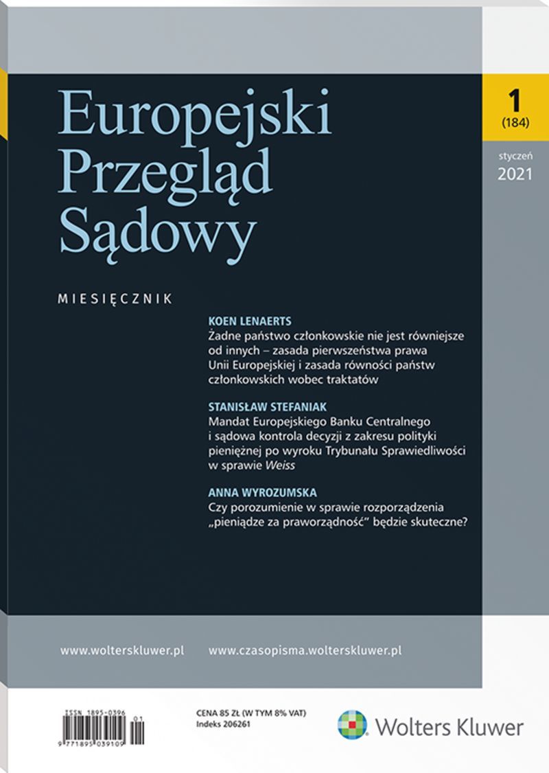 Europejski Przegląd Sądowy - Nr 1/2021 184